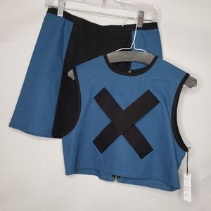 Two piece tank and skirt set